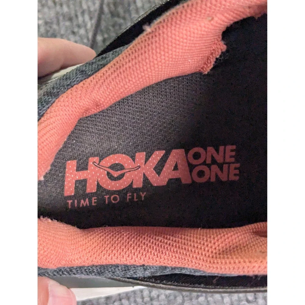 Hoka One One Gaviota 2 Womens 6.5 Running Shoes Gray Pink 1099630 DSLN Stability